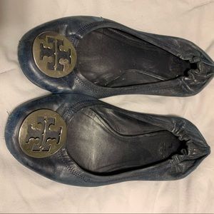 Navy Tory Burch flats